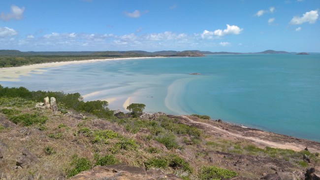 Looking out over the bay.
