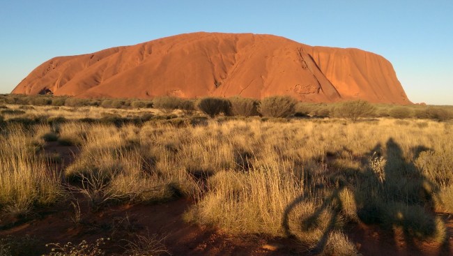 Me, Doris and The Rock at sunset.