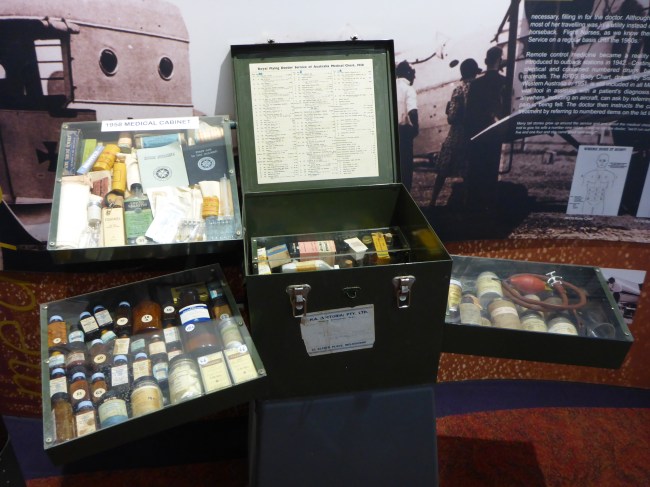 Very comprehensive medical kit, and instructions, issued to cattle stations and small settlements.