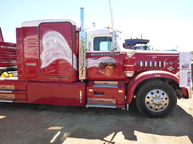 A Diamond T, owned by a fan of the Monarchy.