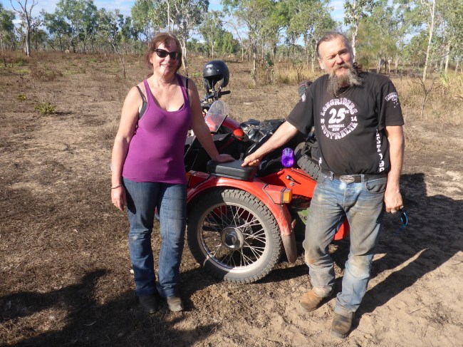 Pilot and passenger, Karen and Dave.