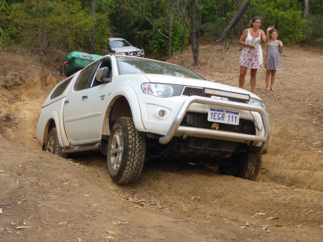 The fourbys don't have it easy either. This is Mick and Carly's.