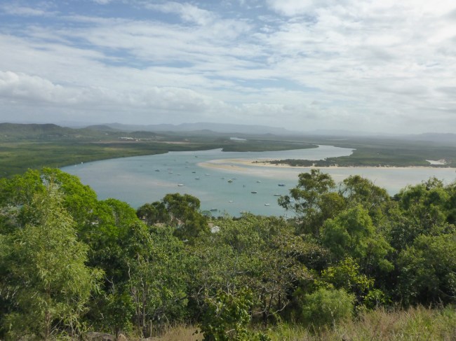The view up the Endeavour River.