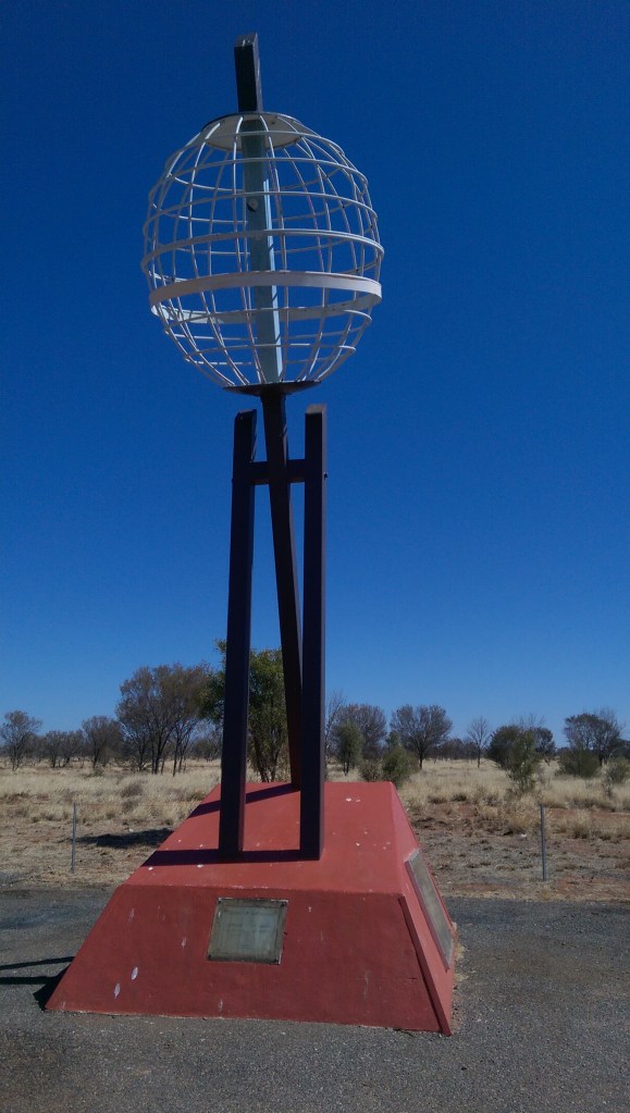 Crossing the Tropic of Capricorn. Heading south to Alice Springs.