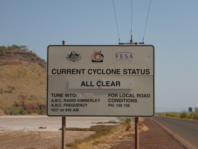 Good news on the weather front.