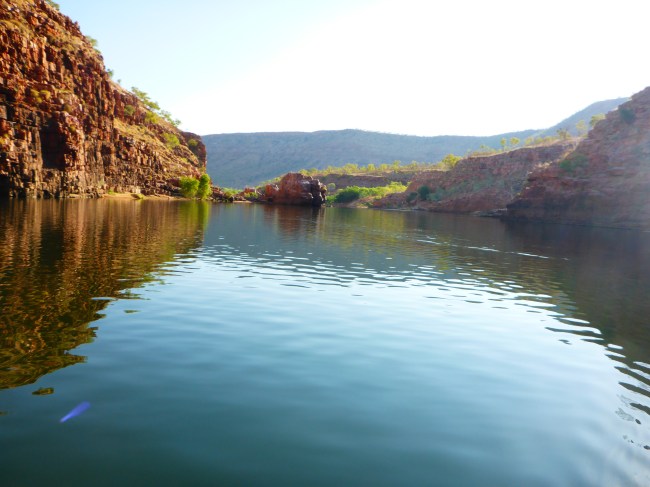 Looking down the gorge.