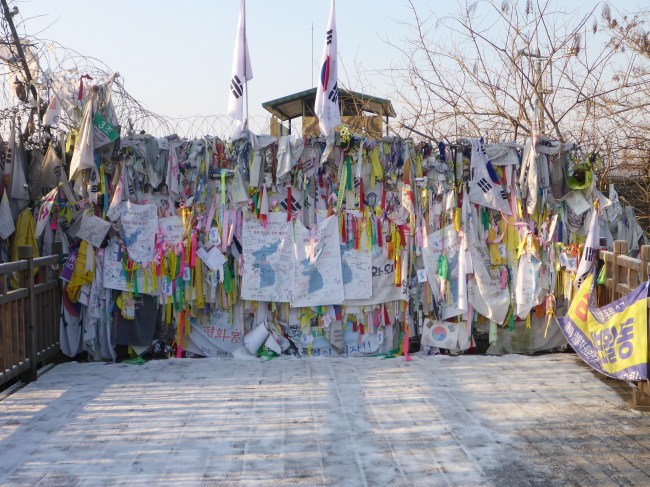 Pleas for peace from South Koreans.