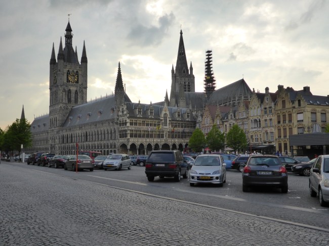 View of the rebuilt square at Ypres.