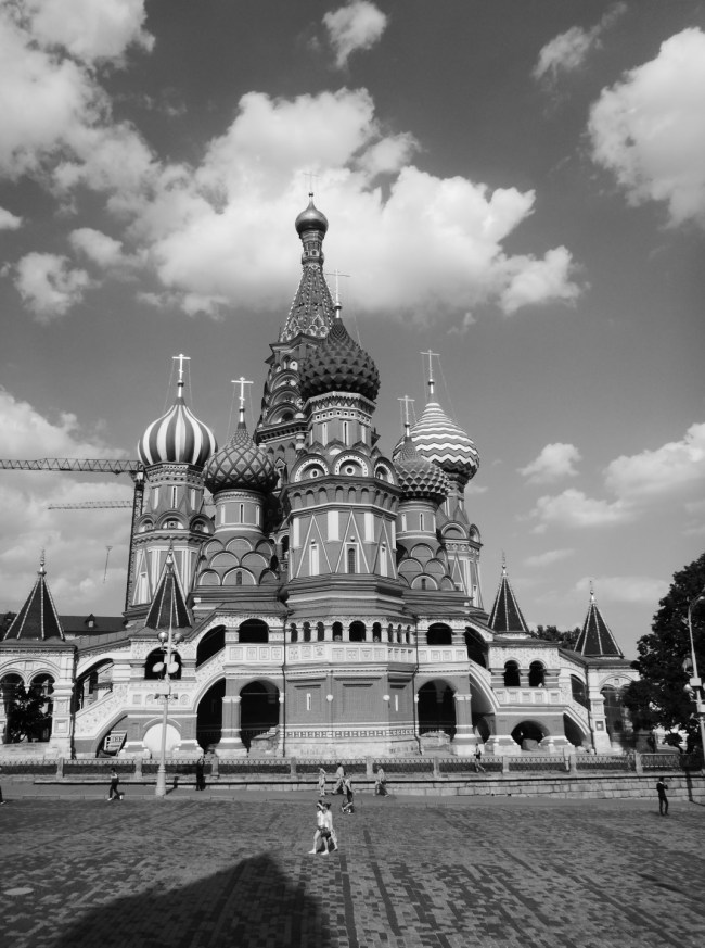 St Basil's in B&W.