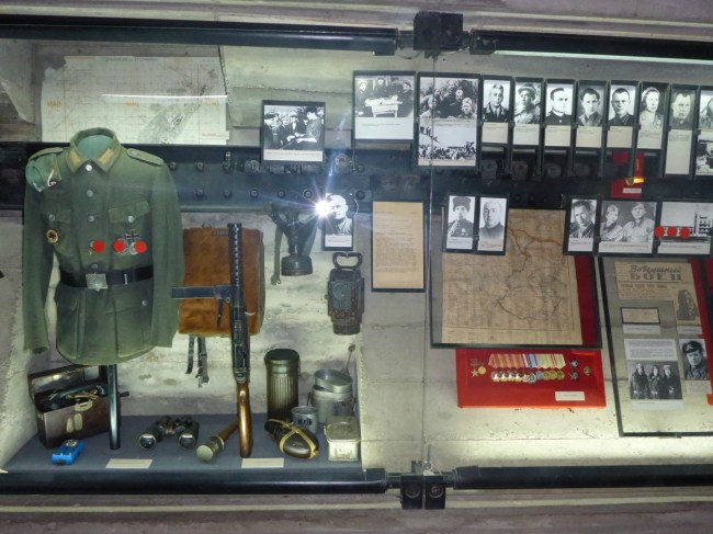 One of the memorabilia displays.