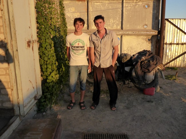 My Chechen hosts, Zaur and Maganed.