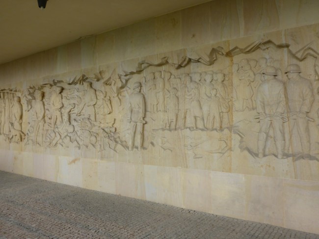 Part of the tableau that forms the memorial wall.