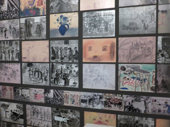 Paintings by the Ghetto children.