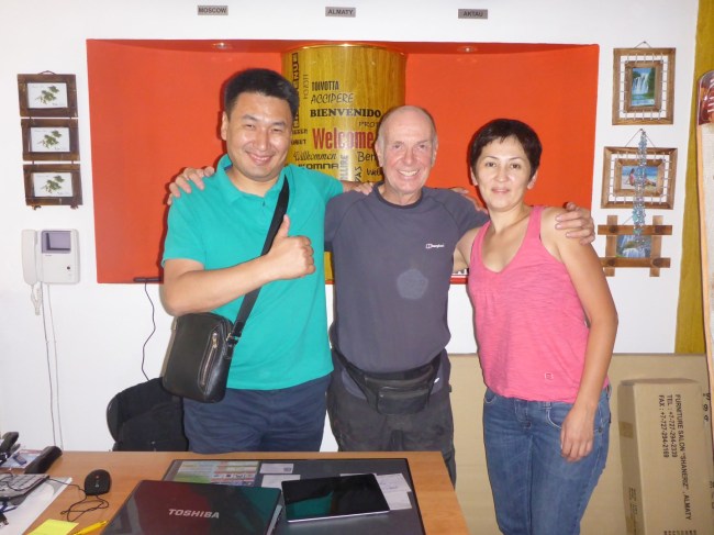 Nurlan, Manara and some old geezer in between them.