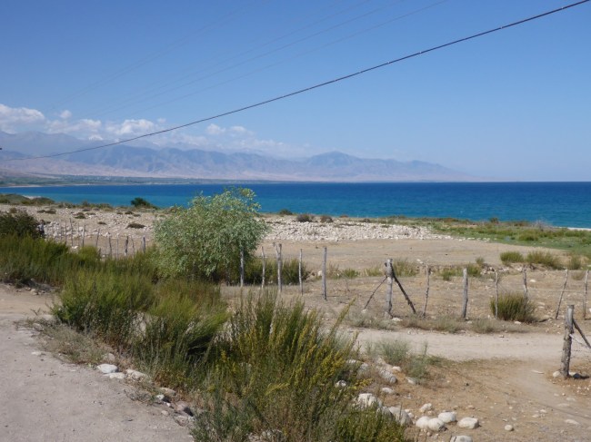 Issyk Kol on a beautiful, sunny day.