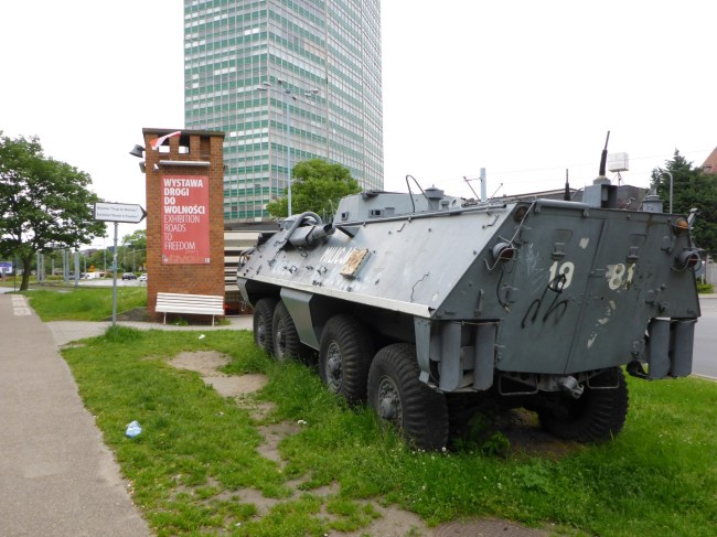 Outside the Road to Freedom Exhibition.