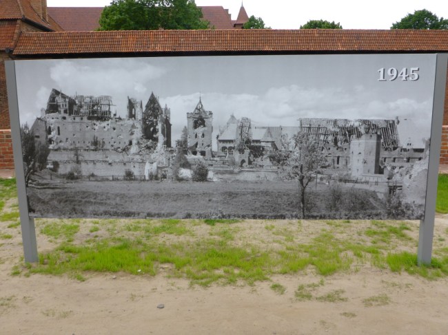 The castle after WWII.