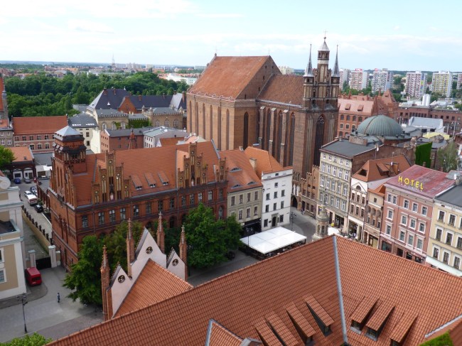 View of the town from the tower.