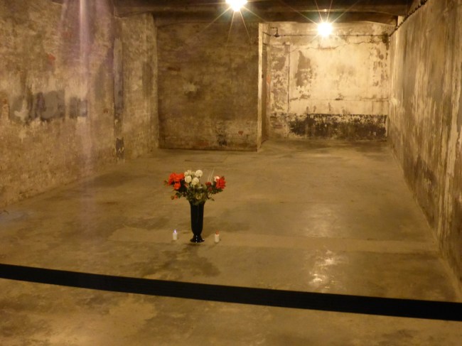 Gas chamber from the inside.
