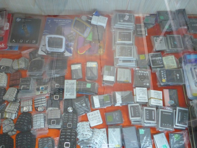 Repair rather than dispose. Mobile phone parts.