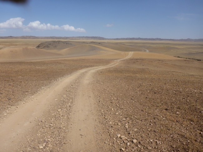 Heading north. Good, fast riding. Just follow the compass.