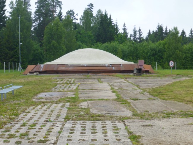 All that's visible at ground level.