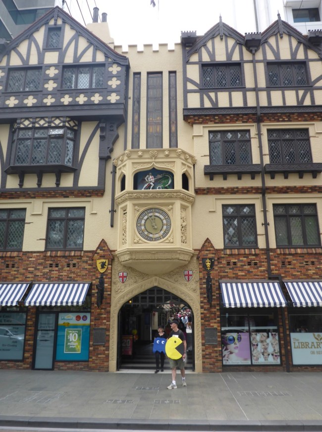 South entrance to the slightly bizarre London Court.