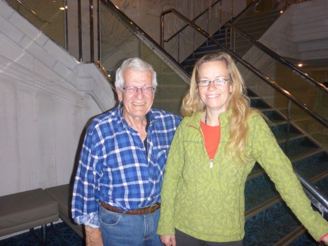 Captain Maria and Peter, her father.