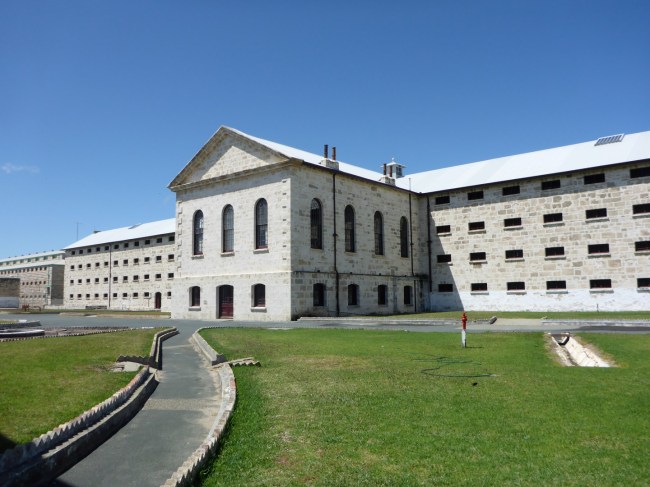 Main prison building, outside.