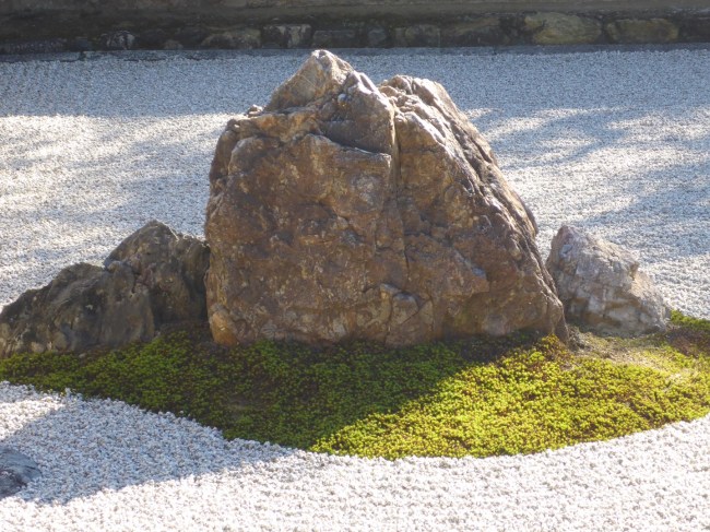 Just a rock and some moss. Perhaps.