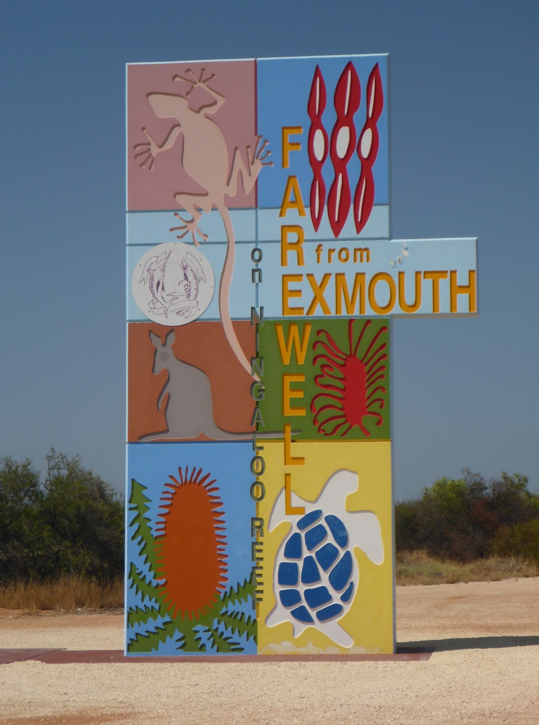 Saying goodbye to Exmouth.