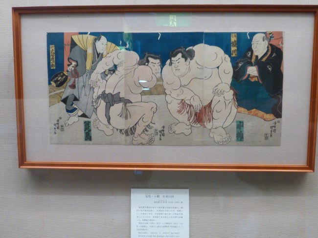 Cartoon of two well known Sumo wrestlers.