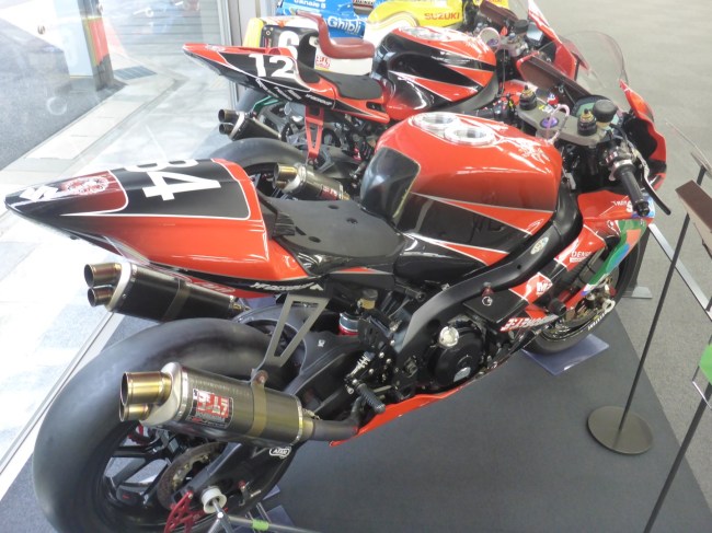 A fine collection of racing bikes.