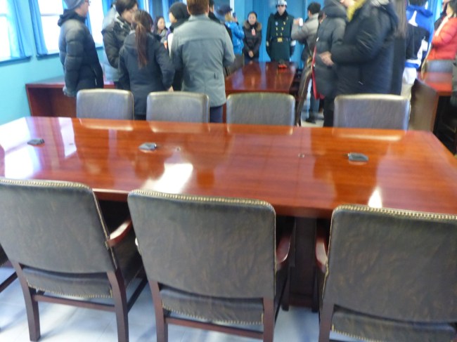 The table where North and South meet.