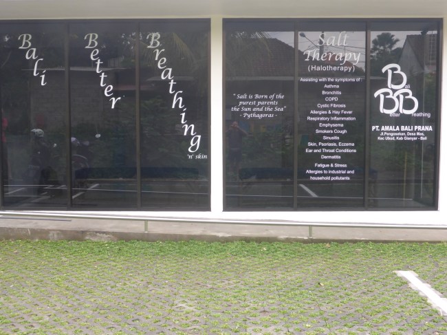 Brian's Halotherapy centre. All ready to go, just awaiting the salt.