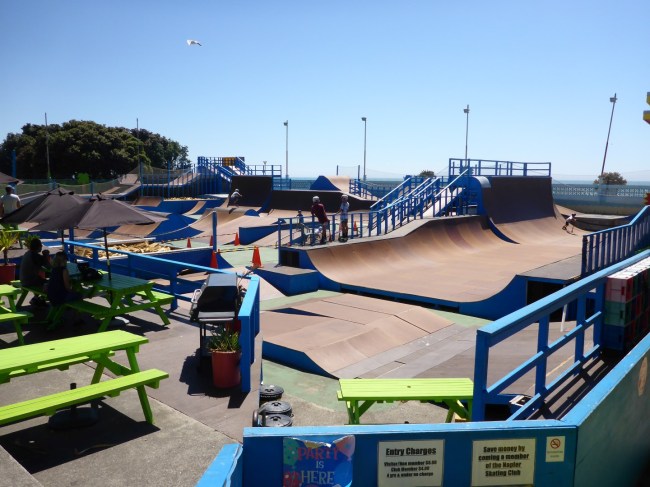 Seaside skate park. Bikes and boards too.