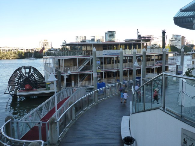 Old fashioned river cruising.