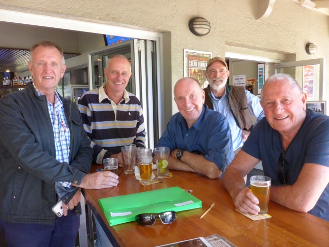 Glenn, on the right, and friends.