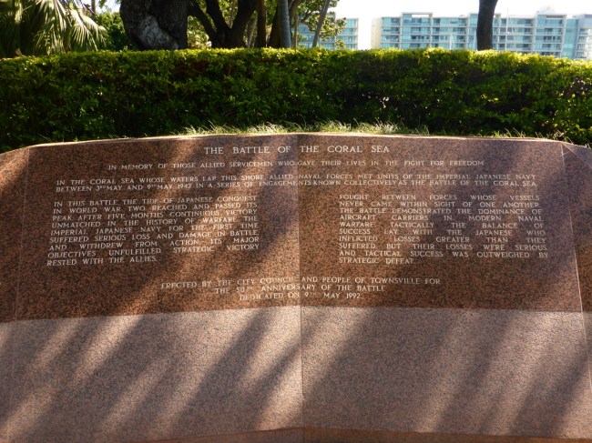 The battle of the Coral Sea.