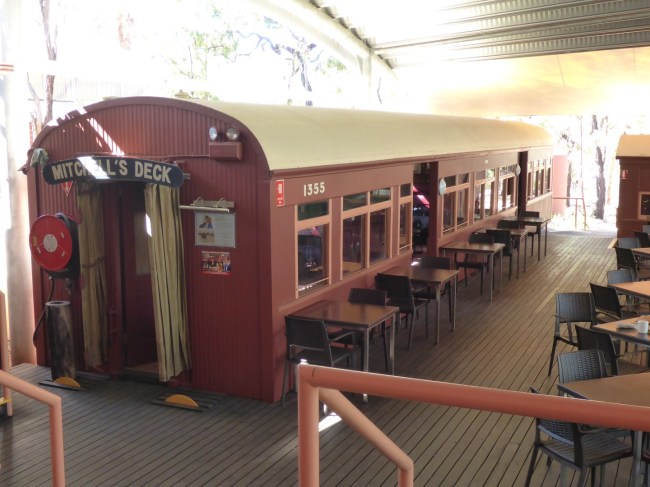 Imaginative use of railway stock.