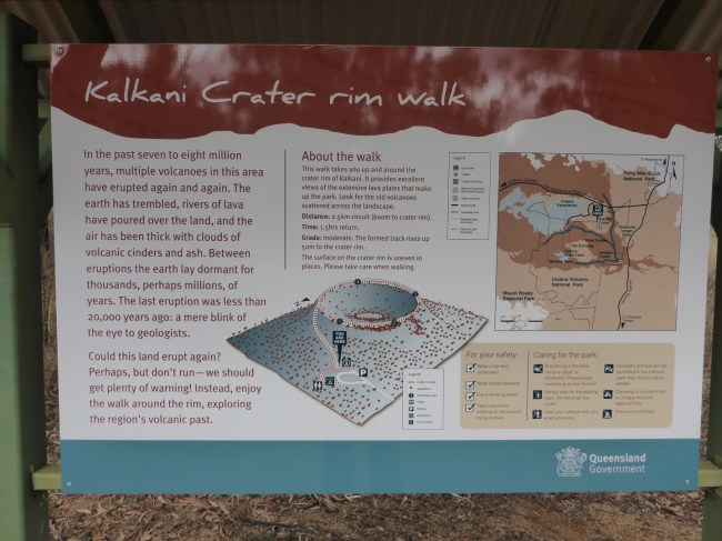 At the Kalkani crater rim. Geological history.