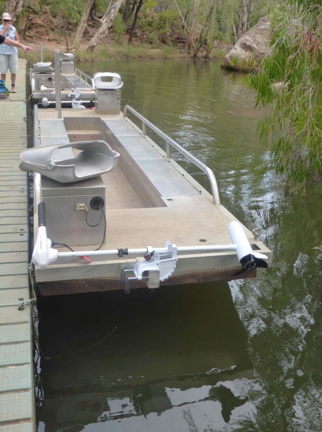 Our elecrtic motored boat.