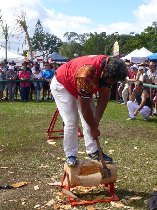 Muscle man, with good technique.