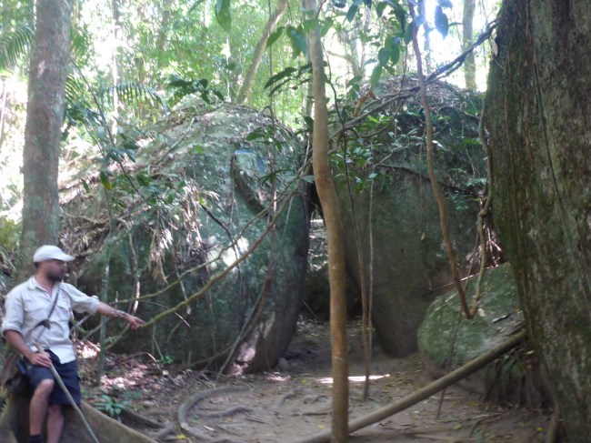 Male quarters for this area. Not very salubrious!